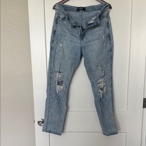 Hollister Light Blue Distressed Boyfriend Jeans